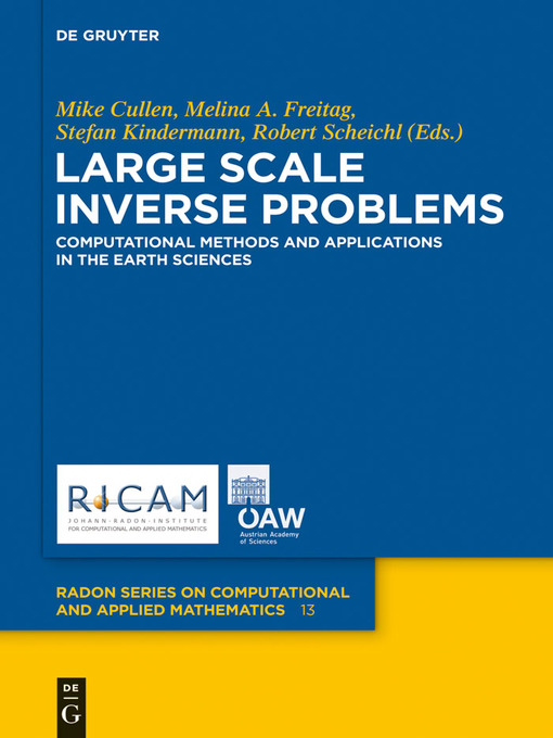Title details for Large Scale Inverse Problems by Mike Cullen - Wait list